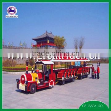 outdoor pleasure ground tourist trackless train for sale