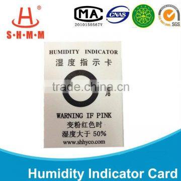 DMF Free RH 50% humidity indicator label