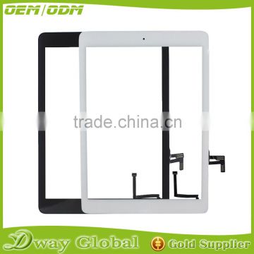 Factory price touch sensor for ipad air touch panel for ipad 5 touch screen digitizer spare parts