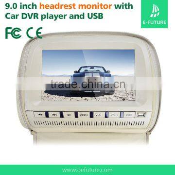 9"headrest dvd player back seat tv for car