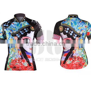 lance Sobike soomom lycra fabric sublimation print women Cycling Jersey