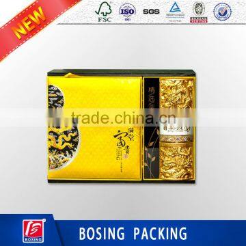 Luxury Paperboard Packaging Gift Tea Box With Customized Design