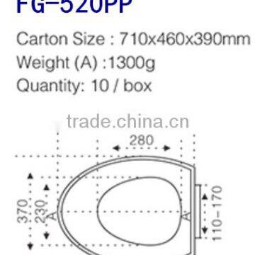 Hotel Reusable Lavatory Ceramic Toilet Seat Round pp Toilet Seat Covers photo-2