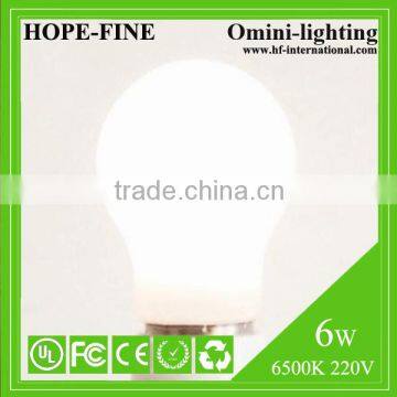 CE ROHS Approved Energy Standard 6W Cool White E27 Liquid Cooled LED Bulb