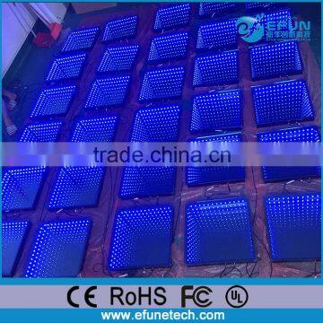 WIFI remote control 3d led dance panel,disco led light high mirror dance floor
