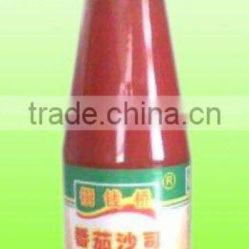 340g tomato ketchup hot sell china tomato paste glass bottle