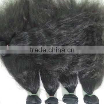 2014 cheap peice indian remy hair hot sale Human hair bulk dev hair