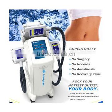 Coolshape slimming completely fat freezing machine with 3 cryo handles