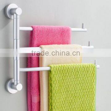 2016 Stainless Steel Wall Mounted Bathroom adjustable free rotation Towel Rack, towel rail bathroom