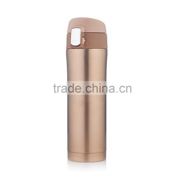 Double wall gold&black&white color stainless steel vacuum flask/Thermos flask/travel mug