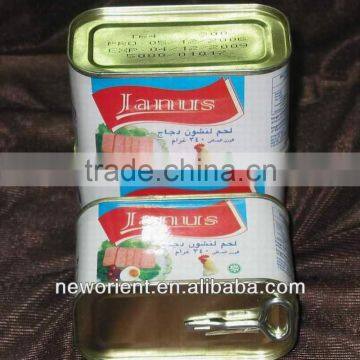 Halal Chicken Luncheon Meat hot sale,beef and meat