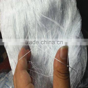 plastic fishing net with silk multifilament twine