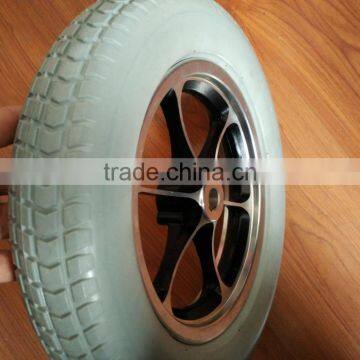 Keyway Bearing Type Aluminum Rim pu Foam Tyre Wheelchair Wheel photo-3