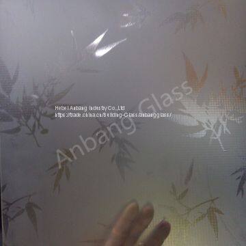 5 мм закалённое кислотой стекло/ стекло с кислотным рисунком/ глубокое закаление кислотой photo-2