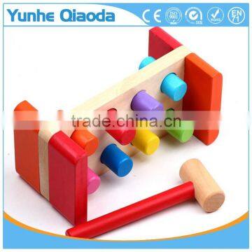 Factory OEM custom kids knocking game USA educational wooden toy