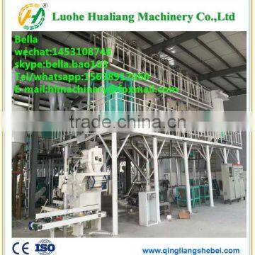 steel frame structure low price wheat flour milling machinery with grain cleaning