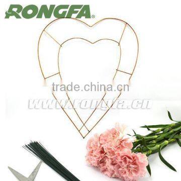 Wire Ribbon Wreath Heart Shape photo-2