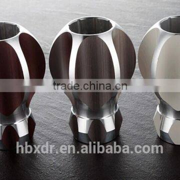 OEM manufacturing high quality factory cheap price curtain rod end caps aluminum profile