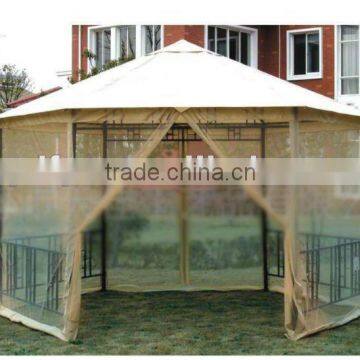 PE gazebo with sidewall