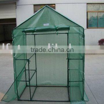 Small flower greenhouse with plastic connectors