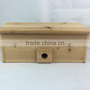 Handmade wooden bird house/cheap wooden nest for wholesale in China