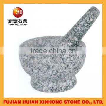 cheap granite stone garlic crusher mortar and pestle for home life