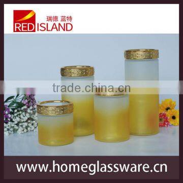 Wholesale 4 Pcs Glass Candy Jars With Plastic Lid and Hand Painted photo-3