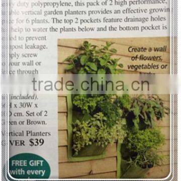 Oxford Colored Vertical Garden Planters,Verti-Plant Wall Planter