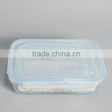 3 Pieces Plastic Lunch Box Rectangular Food Container With Lid photo-6