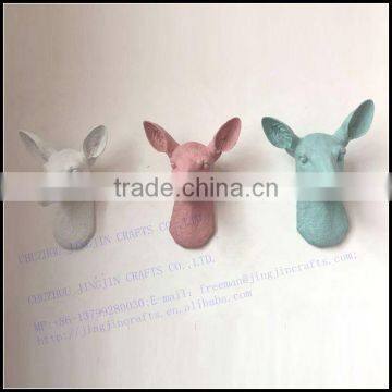 unique classic interior home decoration resin animal head