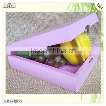 MDF Hinge Lid Painted Color Wooden Decoupage Box