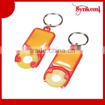 Plastic promotion key chain custom