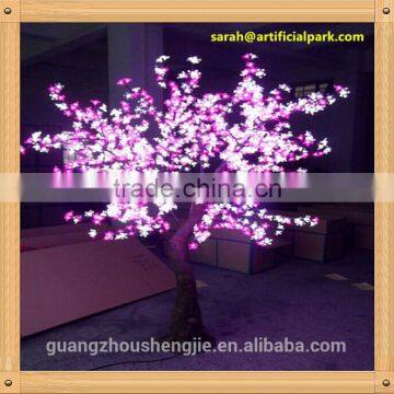 SJL15102601 manufacturer garden decoration outdoor used yellow led ginkgo tree