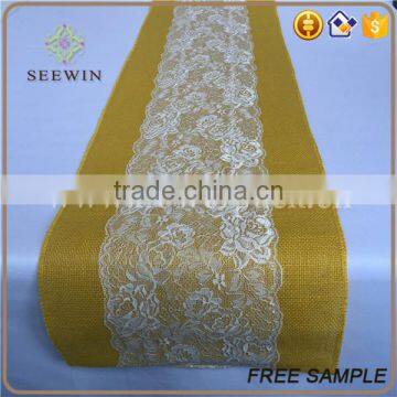 Burlap Cheap Table Runner for Home and Wedding Ornament photo-6