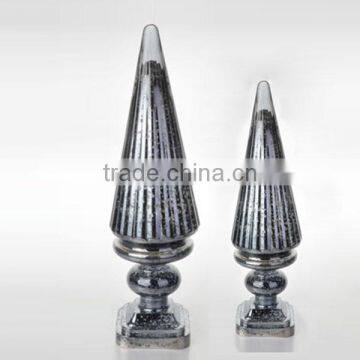 Colored Decorative Blwon Glass Christmas Tree photo-5