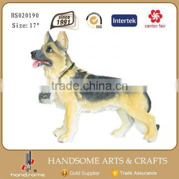 13.5 Inch Resin Realistic Animal Home Decoration Welcome Dog Statue photo-4