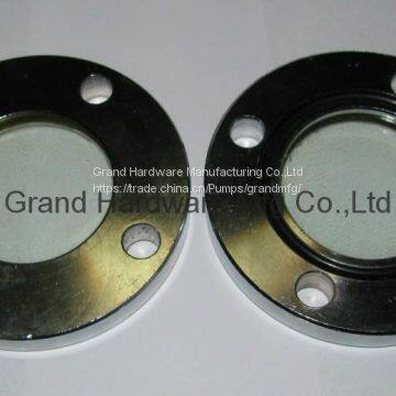 Стальной фланец с закаленным стеклом для контроля уровня масла, никелированный, легко монтируется на оборудование. photo-4