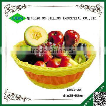 Home Decorative Natural Wicker Rattan Fruit Basket photo-6