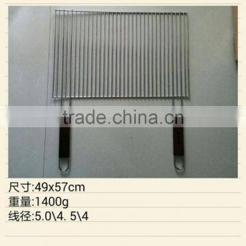 Double Handle Stainless Steel Barbecue Bbq Grill Wire Mesh Net photo-2