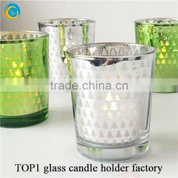 Spot glass candle holder nail glass candle holder