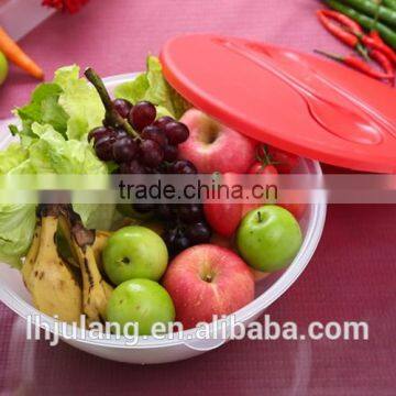 Wholesale big plastic salad bowl set with lid
