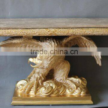 Hot Sale Luxury Vanity Gold Eagle Console Table photo-2