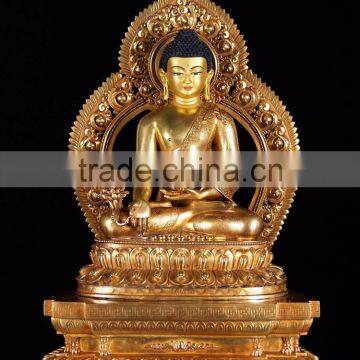 Asia fengshui indoor zen garden metal crafts bronze budha statue for sale