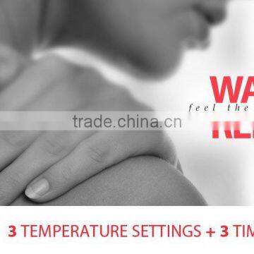 Therapeutic Back and Shoulder Heating Pad/Wrap With Adjustable Temperature Settings and Optional Timer for Sore Muscle Relief - photo-3