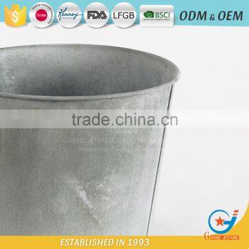 Galvanised Metal Planters Outside Pots for Plants Galvanized Plant Pot