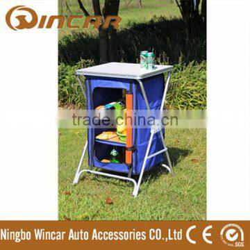 Foldable picnic MDF removable kitchen for BBQ