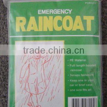 PE Rain coat,Direct factory/Manufactory supply