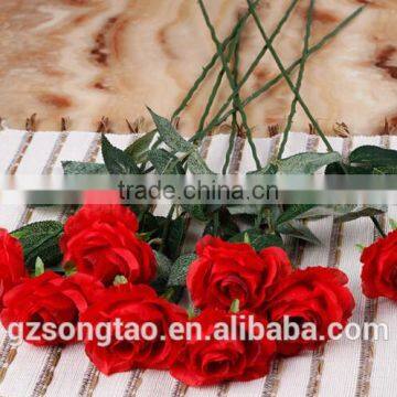 Silk Artificial Flower High Simulation Artificial Chinese Rose Flower Fake Decoration Artificial Flower photo-6