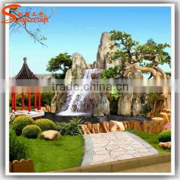 Outdoor plastic garden stone water fountain factory sales garden fountain cheap wall water fountain garden