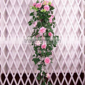 artificial rose flower vine for dec
